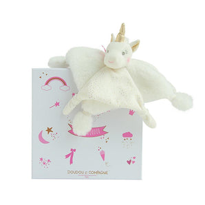 Lucie The Unicorn White & Gold Soft Toy - Bimbo Concept