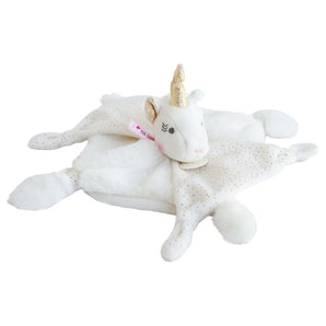 Lucie The Unicorn White & Gold Soft Toy - Bimbo Concept