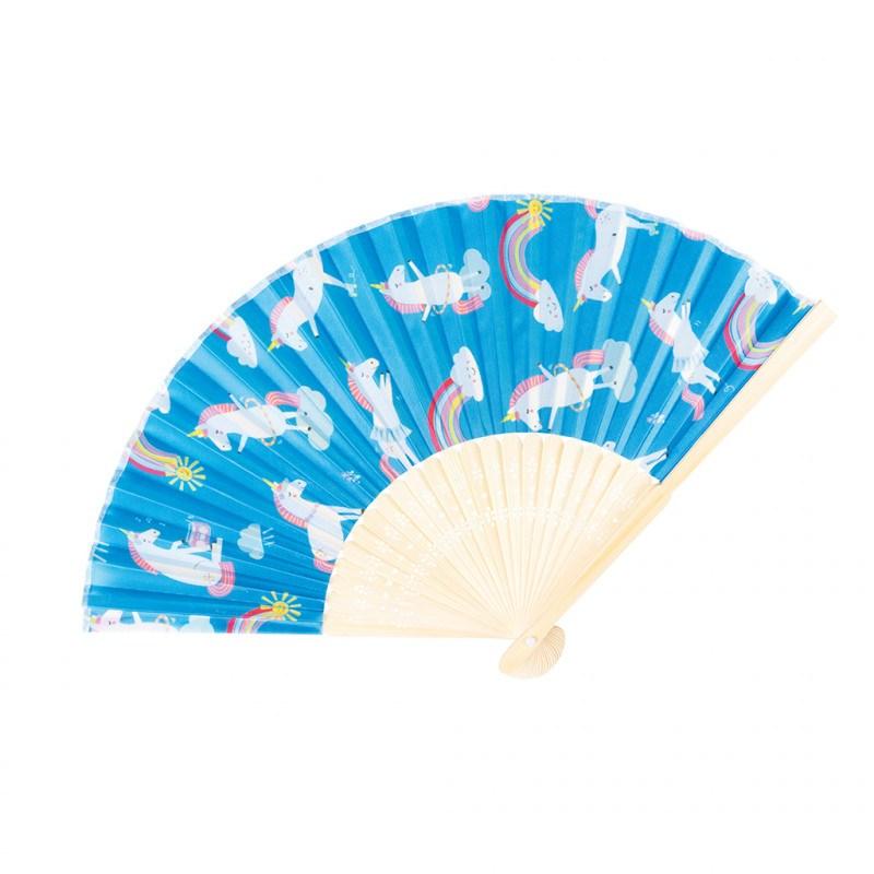 Magical Unicorn Bamboo Fan