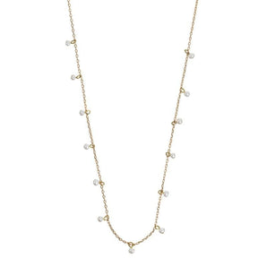 Necklace Tiny Pearls White - Bimbo Concept