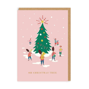 Oh Christmas Tree Band Greeting Card - Bimbo Concept