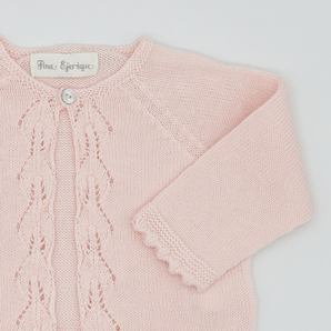 Openwork Pink Jacket - Bimbo Concept