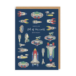Out Of This World Birthday Greeting Card - Bimbo Concept