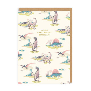 Pastel Dinosaurs Greeting Card - Bimbo Concept