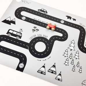 Placemat Adventure - Light Grey - Bimbo Concept