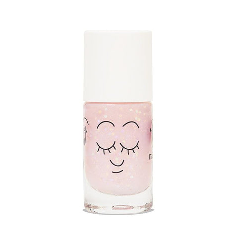Nail polish for kids - Polly - clear pink glitter