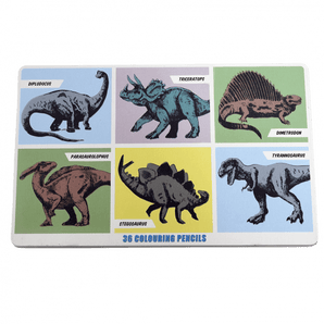 Prehistoric Land 36 Colouring Pencils In A Tin - Bimbo Concept