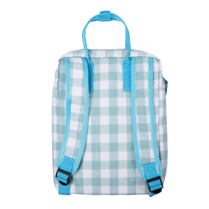 Retro Check Rucksack Green - Bimbo Concept