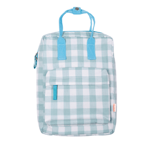 Retro Check Rucksack Green - Bimbo Concept