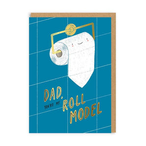 Roll Model Dad Greeting Card - Bimbo Concept