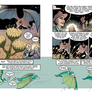 Science Comics - Bats Learning To Fly - Bimbo Concept