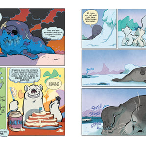 Science Comics - Polar Bears Survival on the Ice - Bimbo Concept