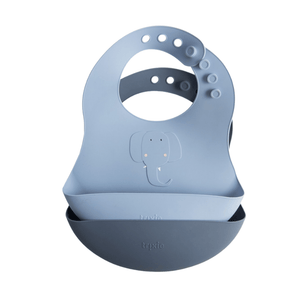 Silicone Bib 2 - Pack - Mrs. Elephant - Bimbo Concept