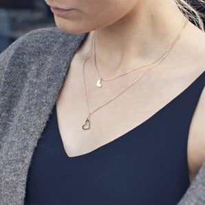 Small & Big Heart Necklace - Bimbo Concept