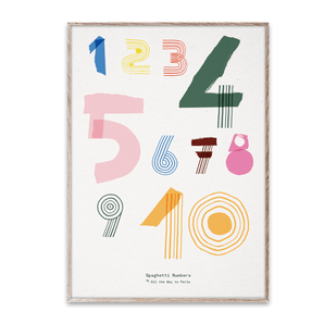 Spaghetti Numbers - 50cm x 70cm - Bimbo Concept