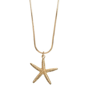 Starfish Necklace - Gold - Bimbo Concept