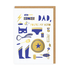 Super Dad Greeting Card - Bimbo Concept