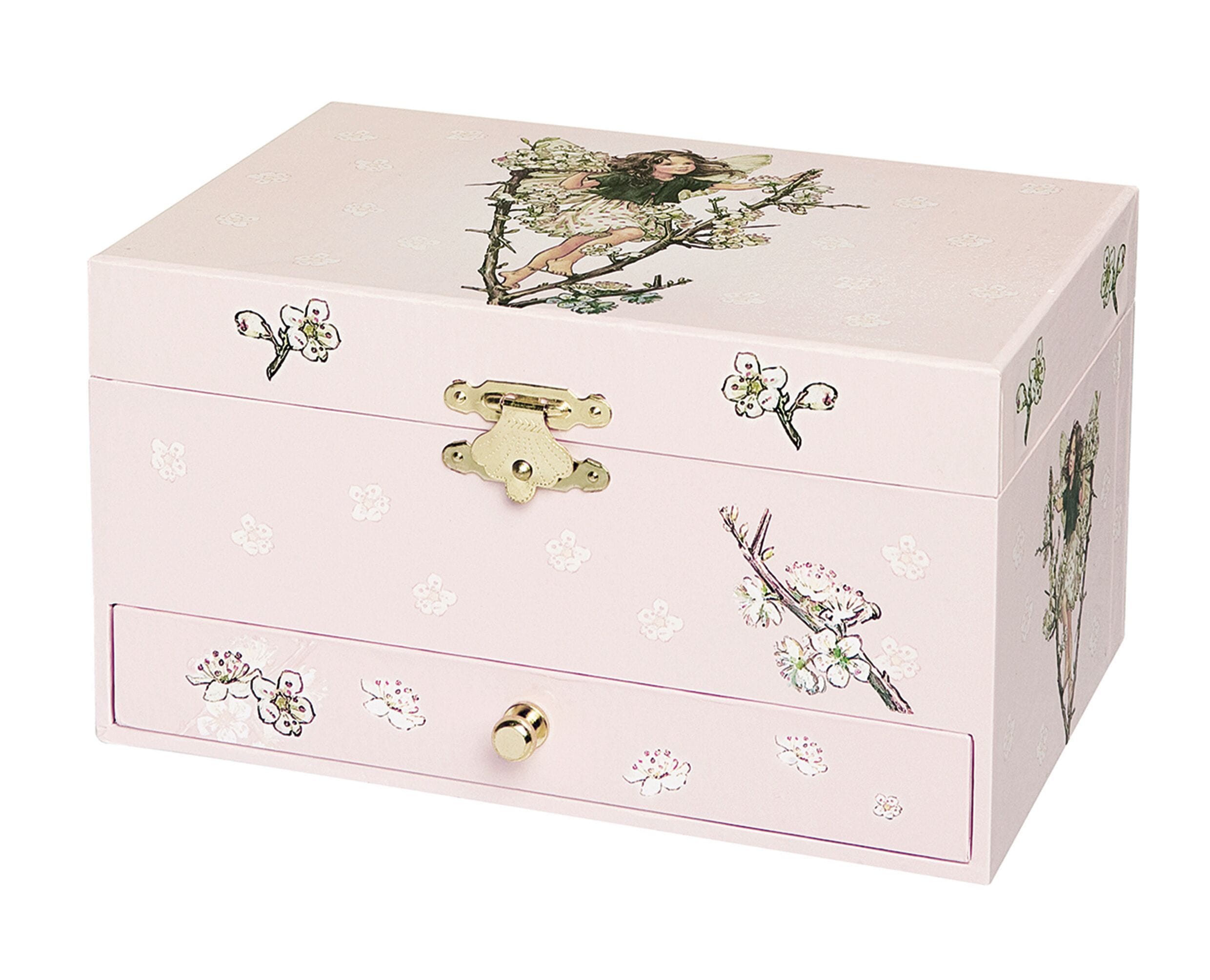 Fairy Cherry Musical Jewelry Box- Flower Fairies -Glow in dark