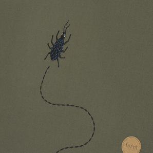 Tent - Beetle Embroidery - Dark Olive - Bimbo Concept
