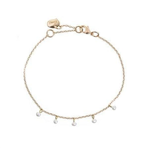 Tiny Pearl Bracelet - White - Bimbo Concept