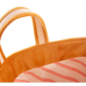 VELVET TOY BAG FARNIENTE YELLOW - Bimbo Concept