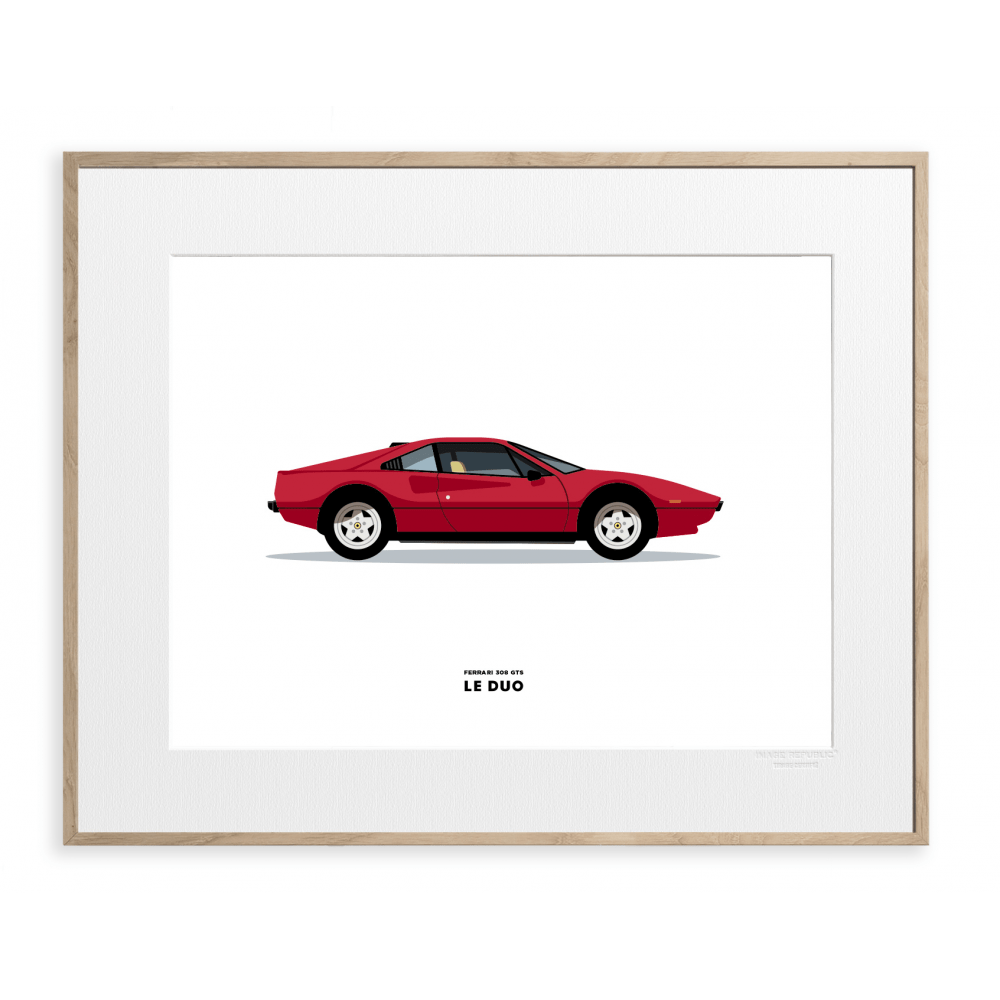 Le Duo Voiture Ferrari 308 GTS Rouge