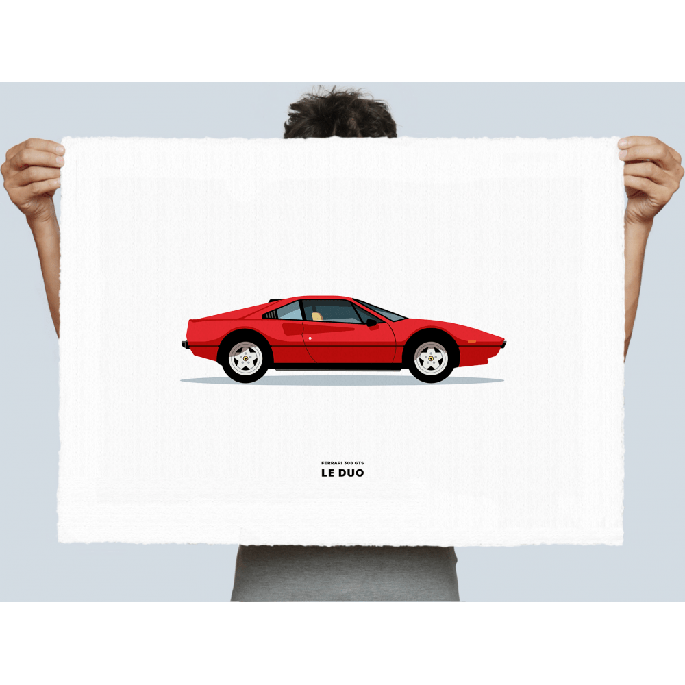 Le Duo Voiture Ferrari 308 GTS Rouge