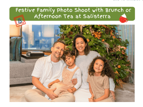 Festive Family Photo Shoot with Brunch or Afternoon Tea at Salisterra