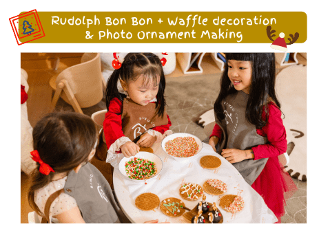 Rudolph Bon Bon + Waffle Decoration & Photo Ornament Making